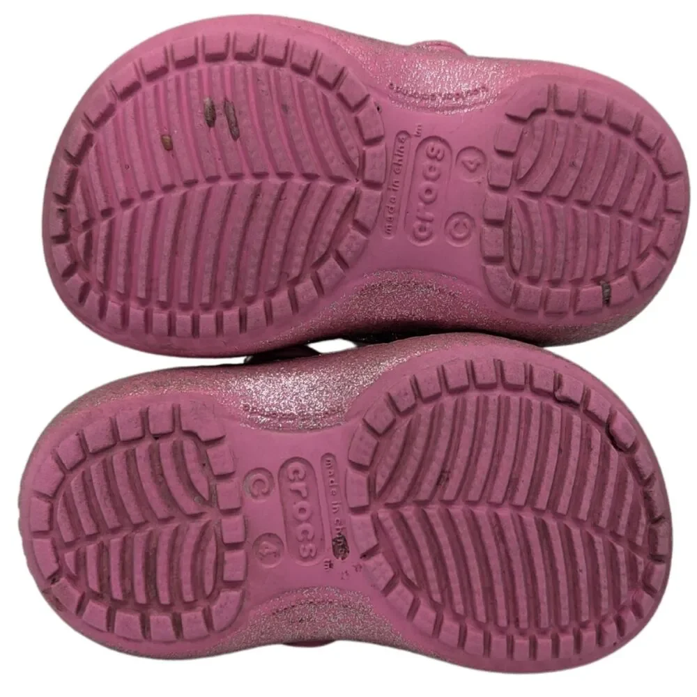 Croc Shayna Hi Glitter Mary Jane Sandals Size Toddler 4